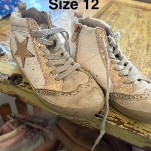 ShuShop Kids Sneakers - White and Gold